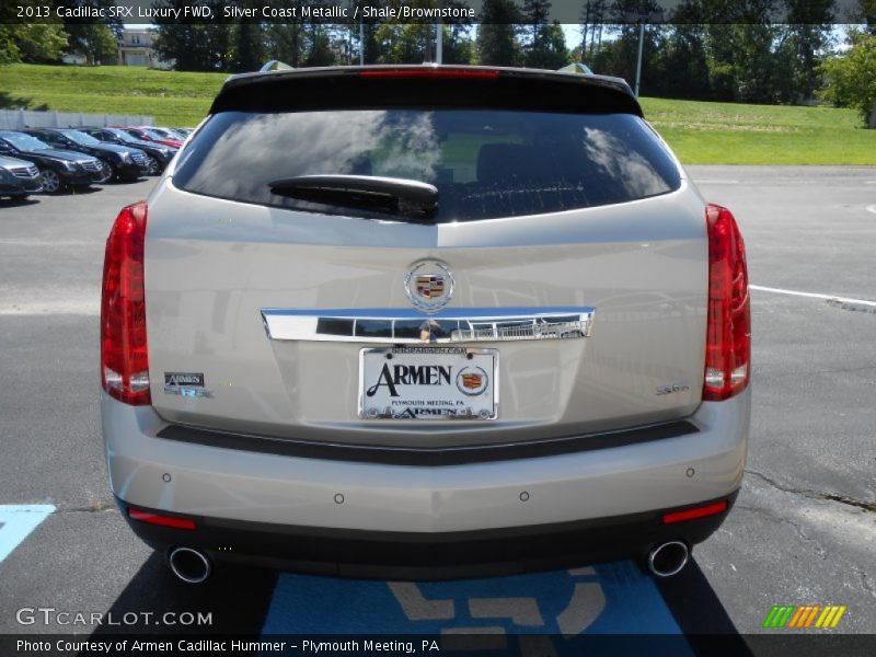 Silver Coast Metallic / Shale/Brownstone 2013 Cadillac SRX Luxury FWD