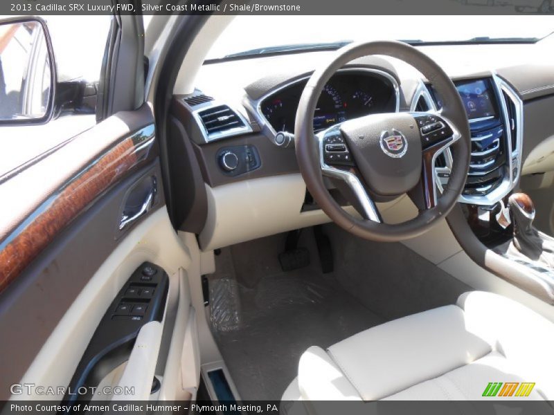 Silver Coast Metallic / Shale/Brownstone 2013 Cadillac SRX Luxury FWD