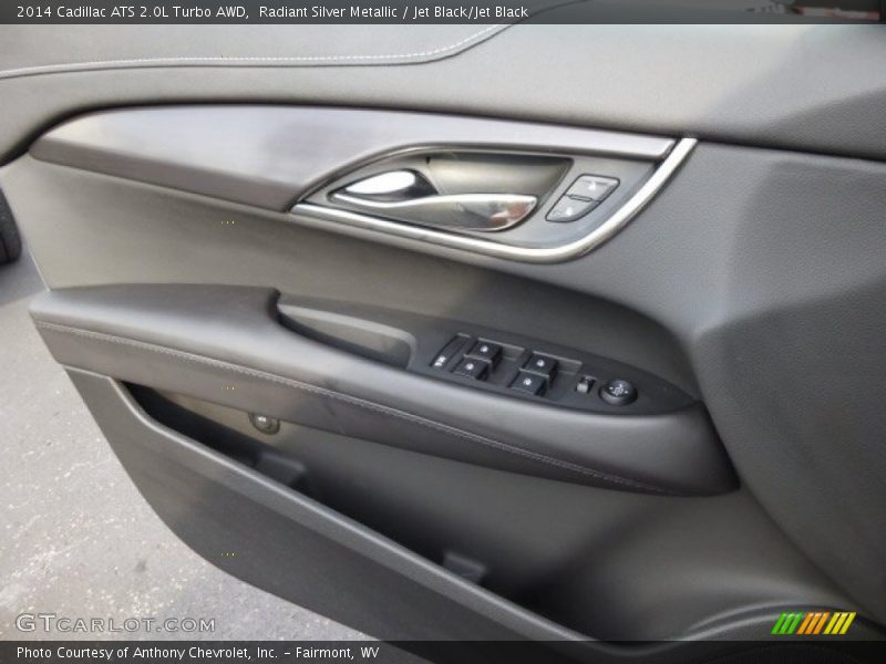 Radiant Silver Metallic / Jet Black/Jet Black 2014 Cadillac ATS 2.0L Turbo AWD