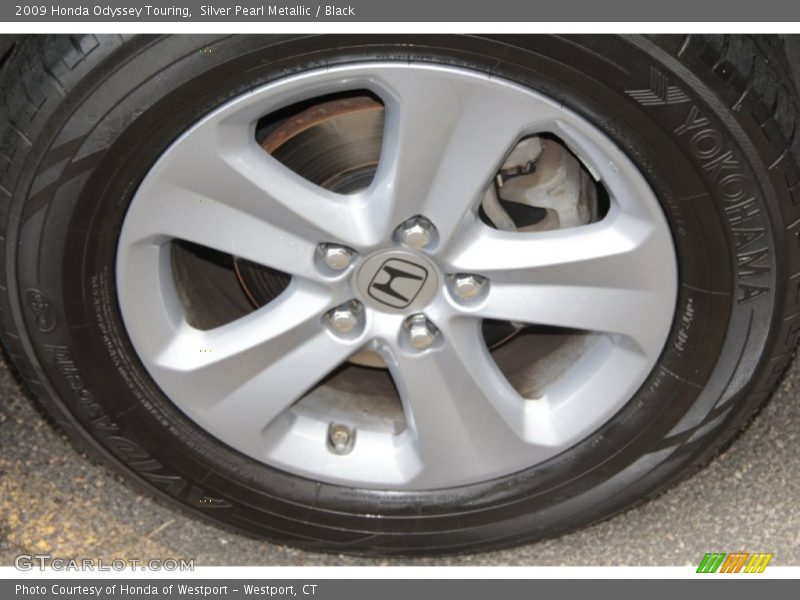 Silver Pearl Metallic / Black 2009 Honda Odyssey Touring