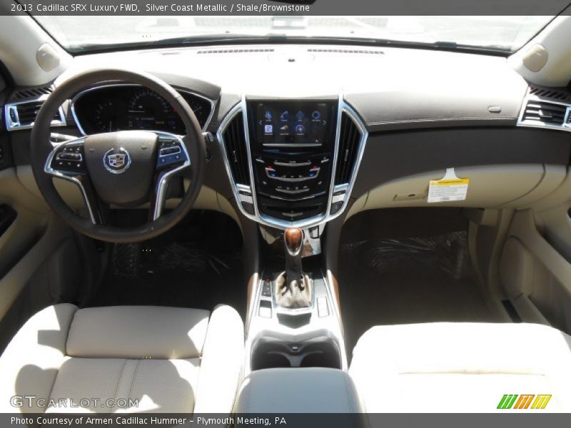 Silver Coast Metallic / Shale/Brownstone 2013 Cadillac SRX Luxury FWD