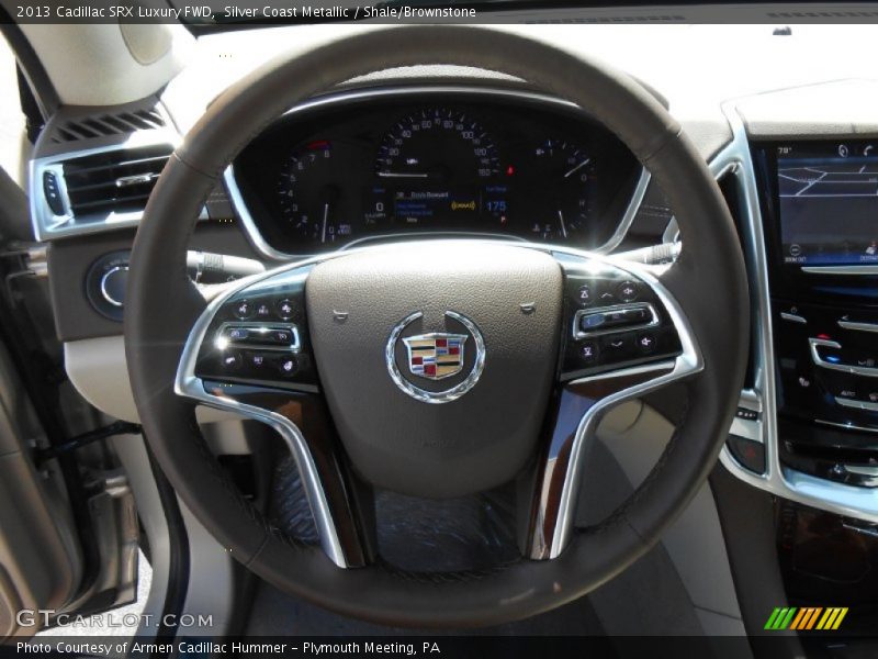 Silver Coast Metallic / Shale/Brownstone 2013 Cadillac SRX Luxury FWD