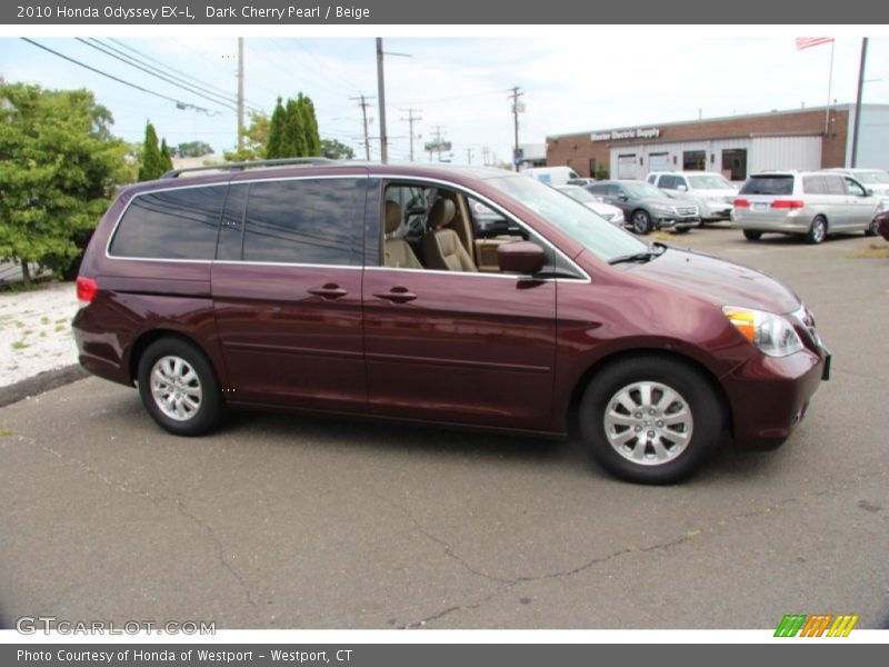 Dark Cherry Pearl / Beige 2010 Honda Odyssey EX-L