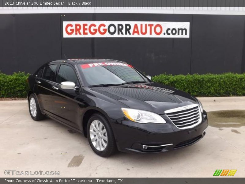 Black / Black 2013 Chrysler 200 Limited Sedan