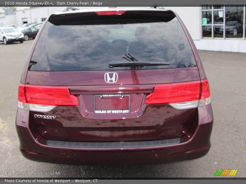 Dark Cherry Pearl / Beige 2010 Honda Odyssey EX-L