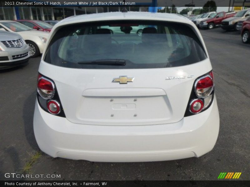 Summit White / Jet Black/Dark Titanium 2013 Chevrolet Sonic LT Hatch