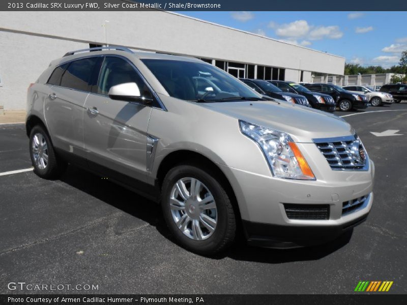 Silver Coast Metallic / Shale/Brownstone 2013 Cadillac SRX Luxury FWD