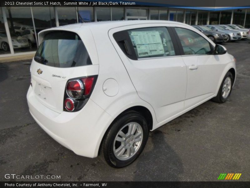 Summit White / Jet Black/Dark Titanium 2013 Chevrolet Sonic LT Hatch