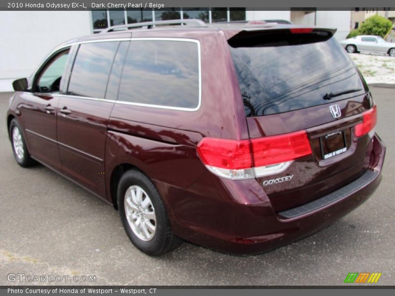 Dark Cherry Pearl / Beige 2010 Honda Odyssey EX-L