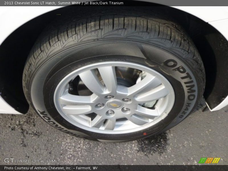 Summit White / Jet Black/Dark Titanium 2013 Chevrolet Sonic LT Hatch