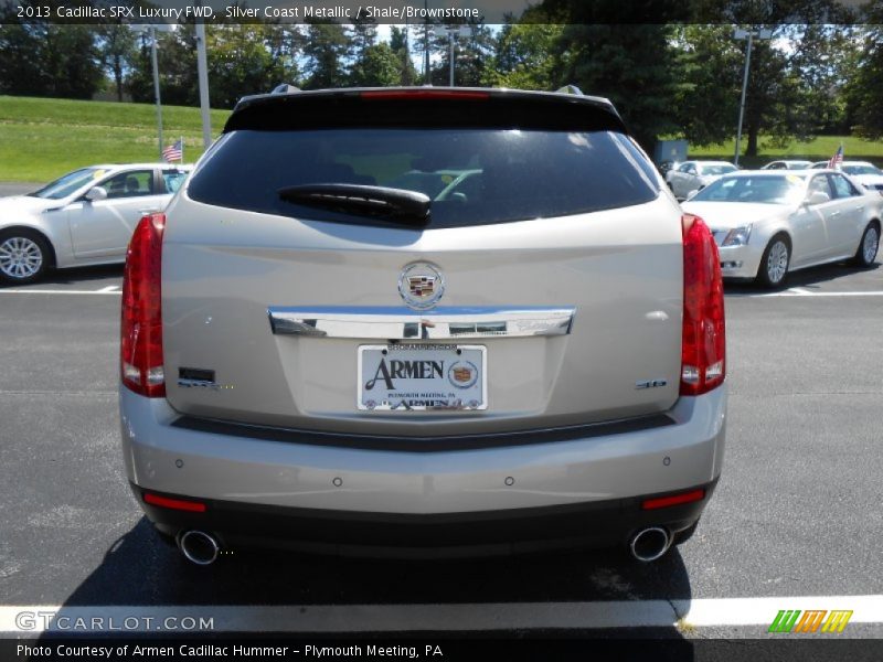 Silver Coast Metallic / Shale/Brownstone 2013 Cadillac SRX Luxury FWD