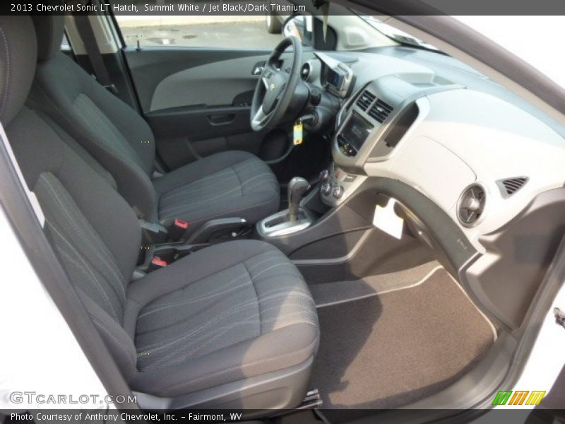 Summit White / Jet Black/Dark Titanium 2013 Chevrolet Sonic LT Hatch