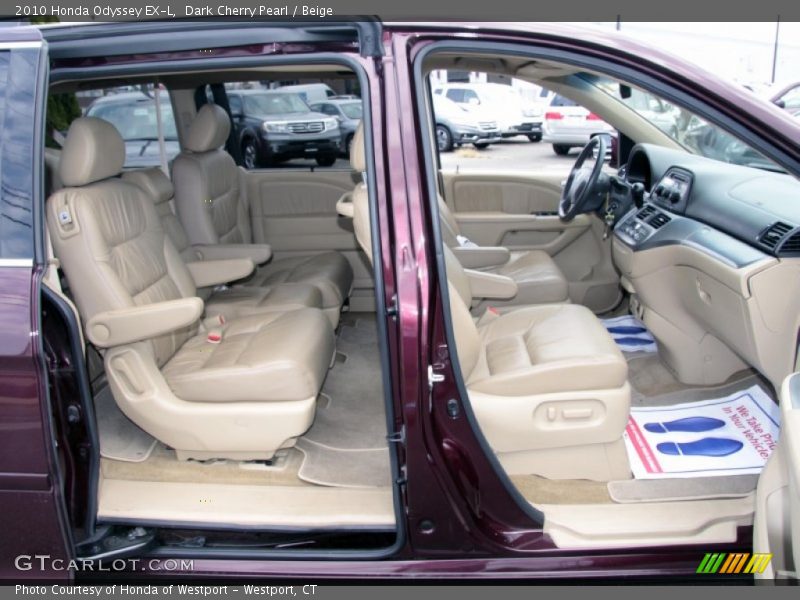 Dark Cherry Pearl / Beige 2010 Honda Odyssey EX-L