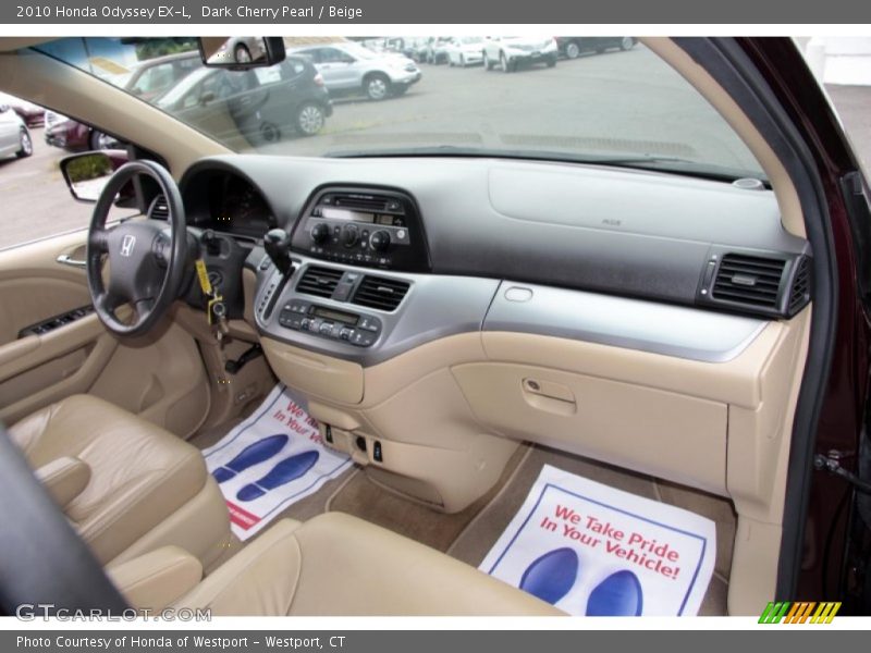 Dark Cherry Pearl / Beige 2010 Honda Odyssey EX-L