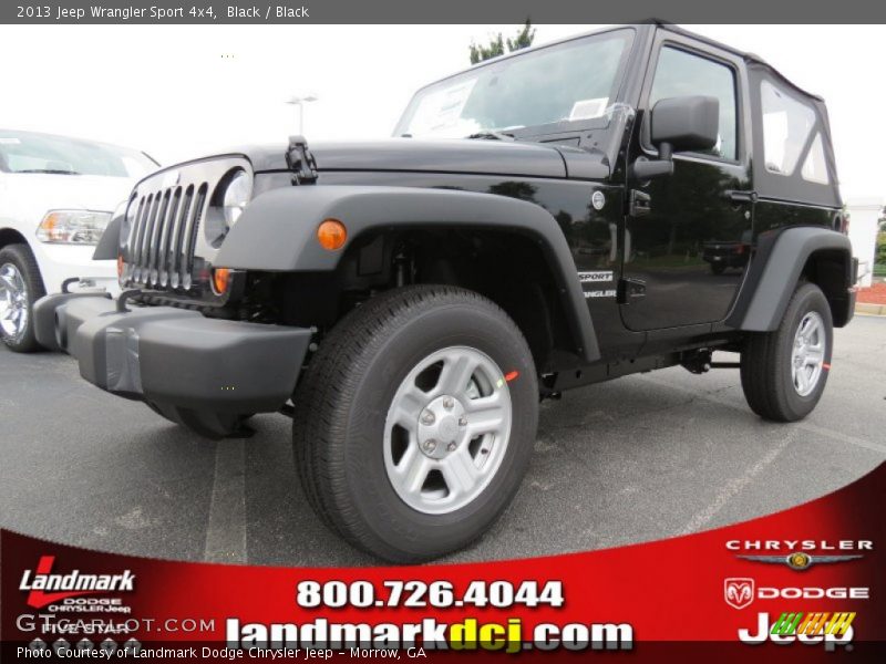 Black / Black 2013 Jeep Wrangler Sport 4x4