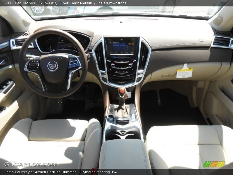 Silver Coast Metallic / Shale/Brownstone 2013 Cadillac SRX Luxury FWD