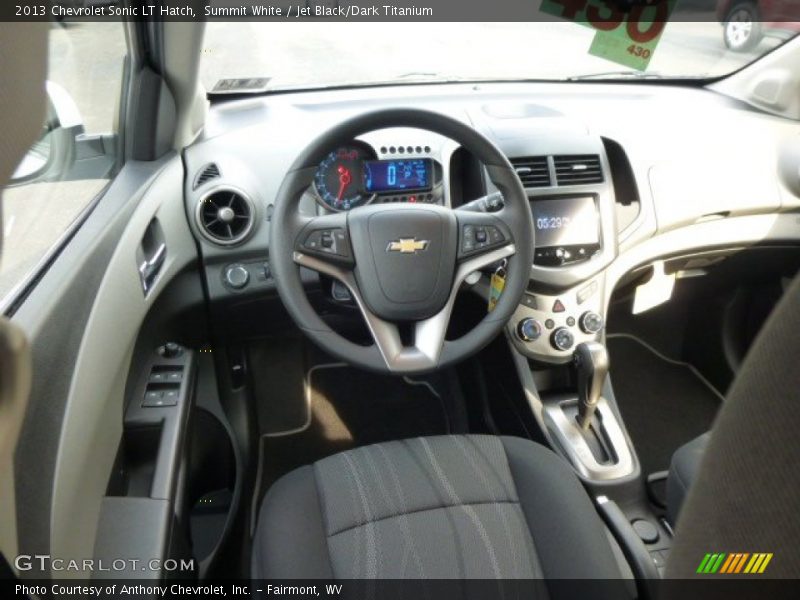 Summit White / Jet Black/Dark Titanium 2013 Chevrolet Sonic LT Hatch