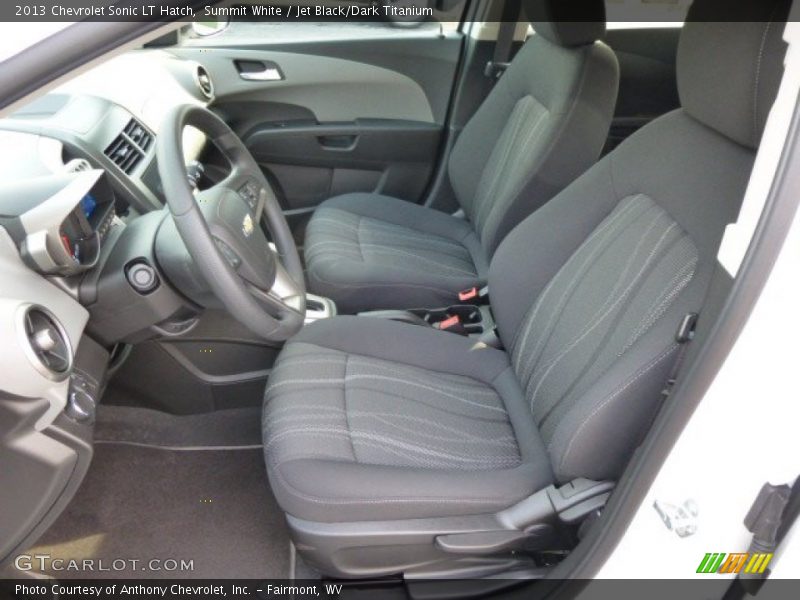 Summit White / Jet Black/Dark Titanium 2013 Chevrolet Sonic LT Hatch
