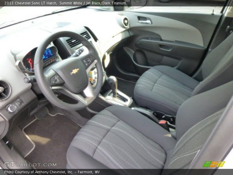 Summit White / Jet Black/Dark Titanium 2013 Chevrolet Sonic LT Hatch