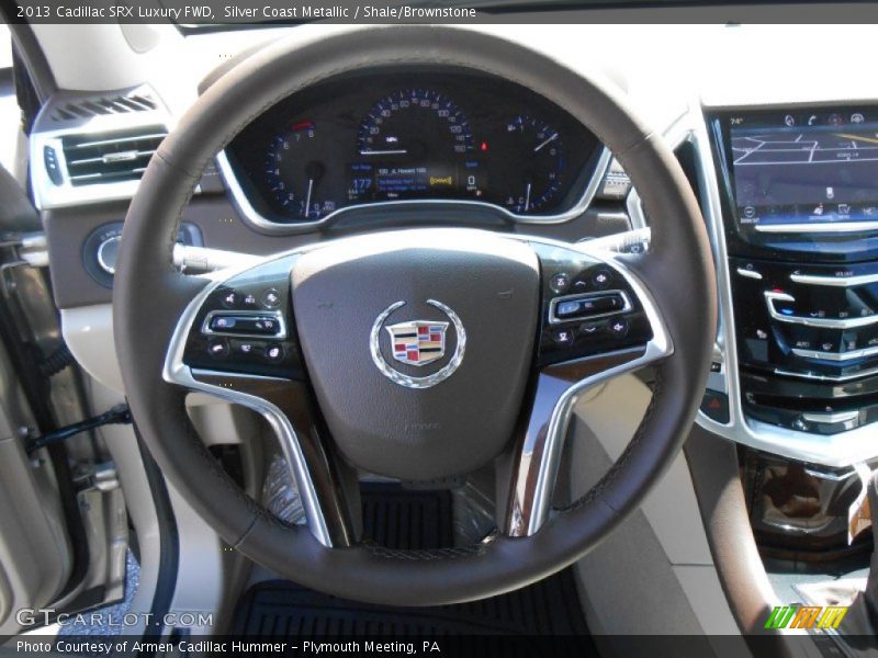 Silver Coast Metallic / Shale/Brownstone 2013 Cadillac SRX Luxury FWD