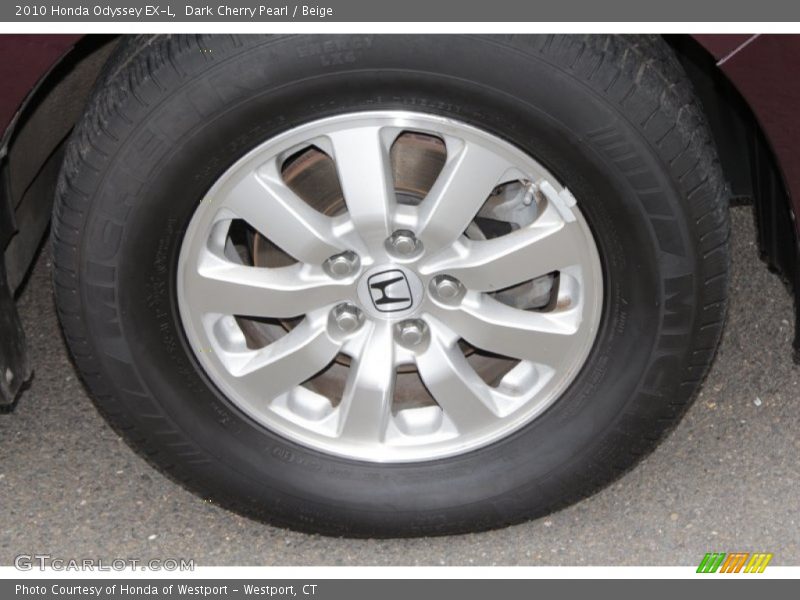 Dark Cherry Pearl / Beige 2010 Honda Odyssey EX-L