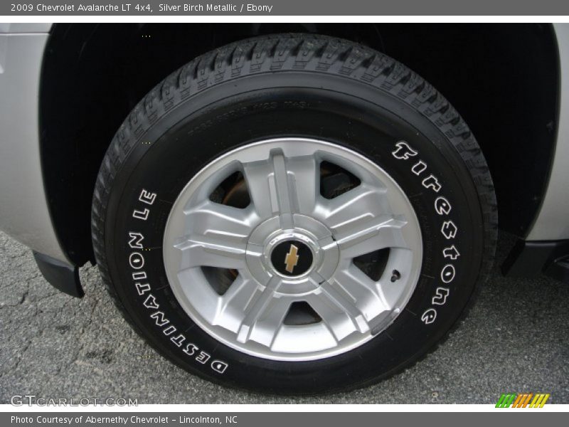 Silver Birch Metallic / Ebony 2009 Chevrolet Avalanche LT 4x4