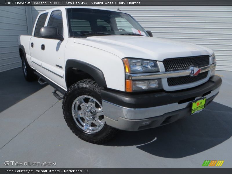 Summit White / Dark Charcoal 2003 Chevrolet Silverado 1500 LT Crew Cab 4x4