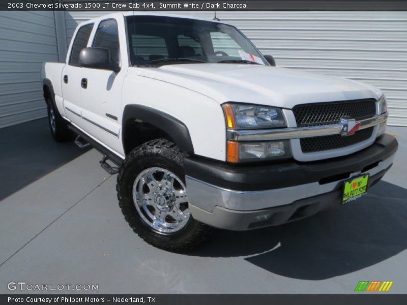 Summit White / Dark Charcoal 2003 Chevrolet Silverado 1500 LT Crew Cab 4x4