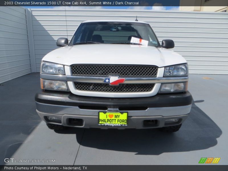 Summit White / Dark Charcoal 2003 Chevrolet Silverado 1500 LT Crew Cab 4x4