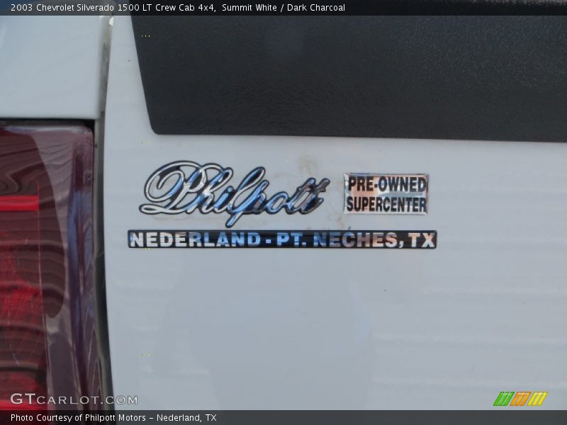 Summit White / Dark Charcoal 2003 Chevrolet Silverado 1500 LT Crew Cab 4x4