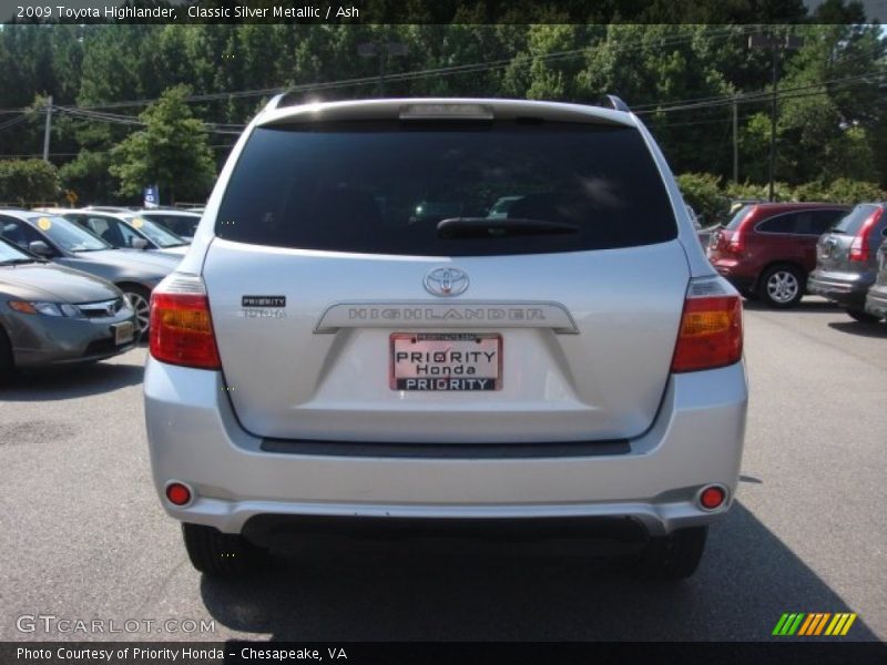 Classic Silver Metallic / Ash 2009 Toyota Highlander