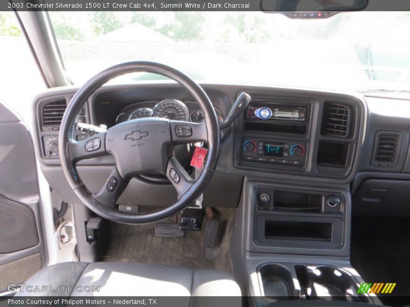 Summit White / Dark Charcoal 2003 Chevrolet Silverado 1500 LT Crew Cab 4x4