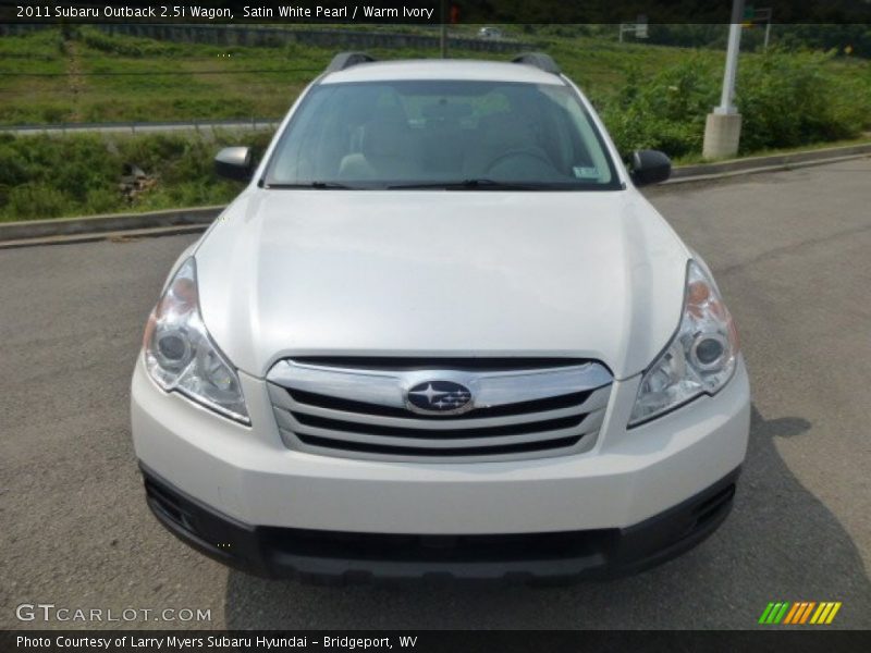 Satin White Pearl / Warm Ivory 2011 Subaru Outback 2.5i Wagon