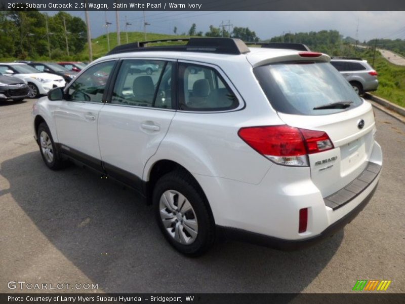 Satin White Pearl / Warm Ivory 2011 Subaru Outback 2.5i Wagon