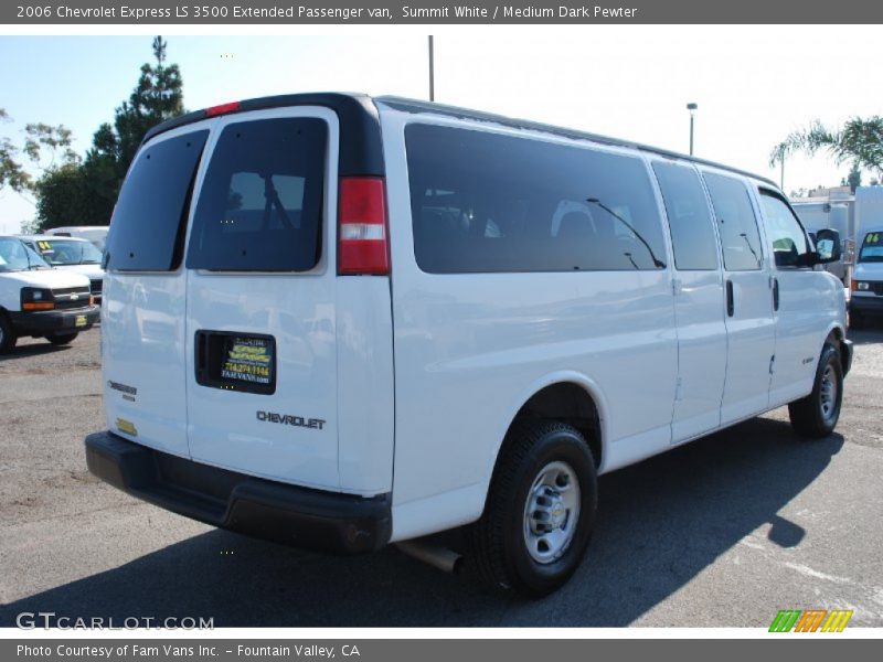 Summit White / Medium Dark Pewter 2006 Chevrolet Express LS 3500 Extended Passenger van