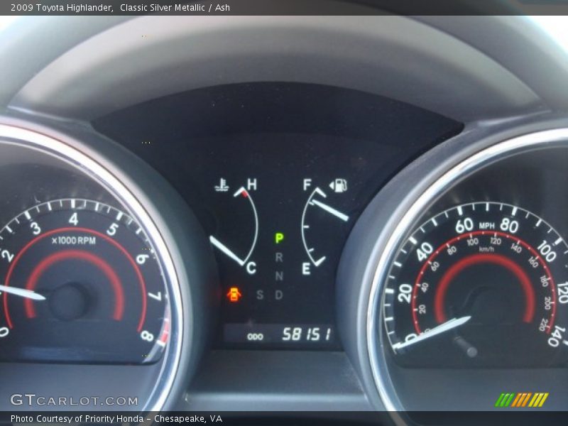 Classic Silver Metallic / Ash 2009 Toyota Highlander