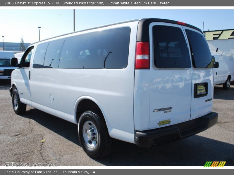 Summit White / Medium Dark Pewter 2006 Chevrolet Express LS 3500 Extended Passenger van