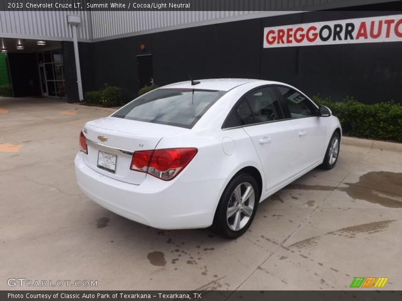 Summit White / Cocoa/Light Neutral 2013 Chevrolet Cruze LT