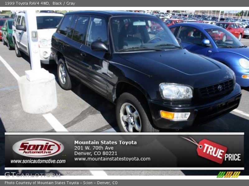 Black / Gray 1999 Toyota RAV4 4WD