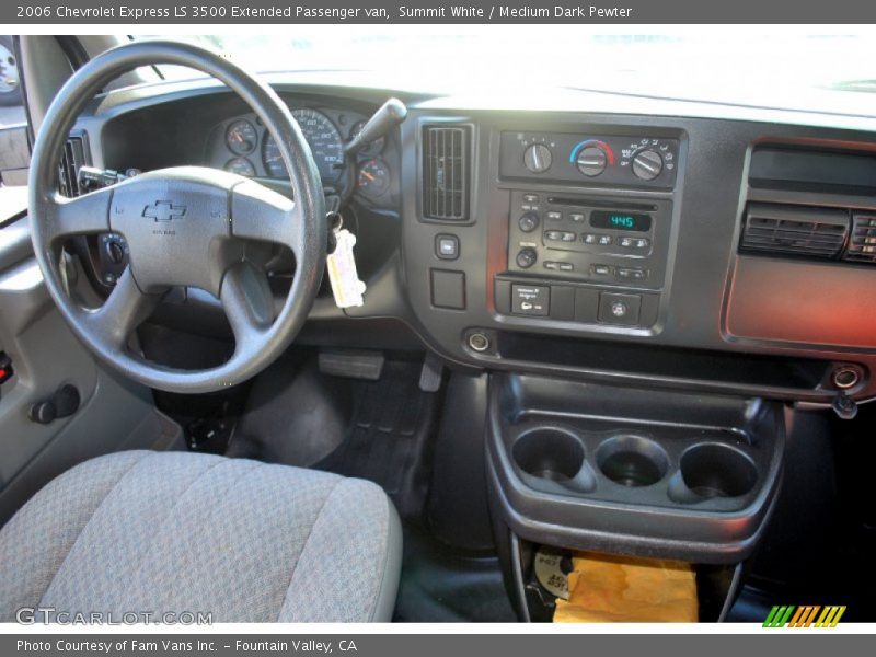 Summit White / Medium Dark Pewter 2006 Chevrolet Express LS 3500 Extended Passenger van