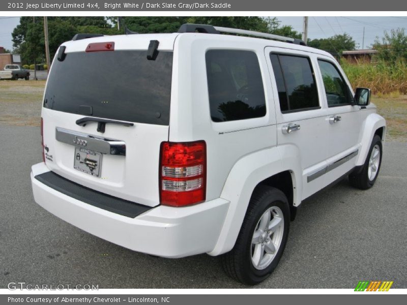 Bright White / Dark Slate Gray/Dark Saddle 2012 Jeep Liberty Limited 4x4