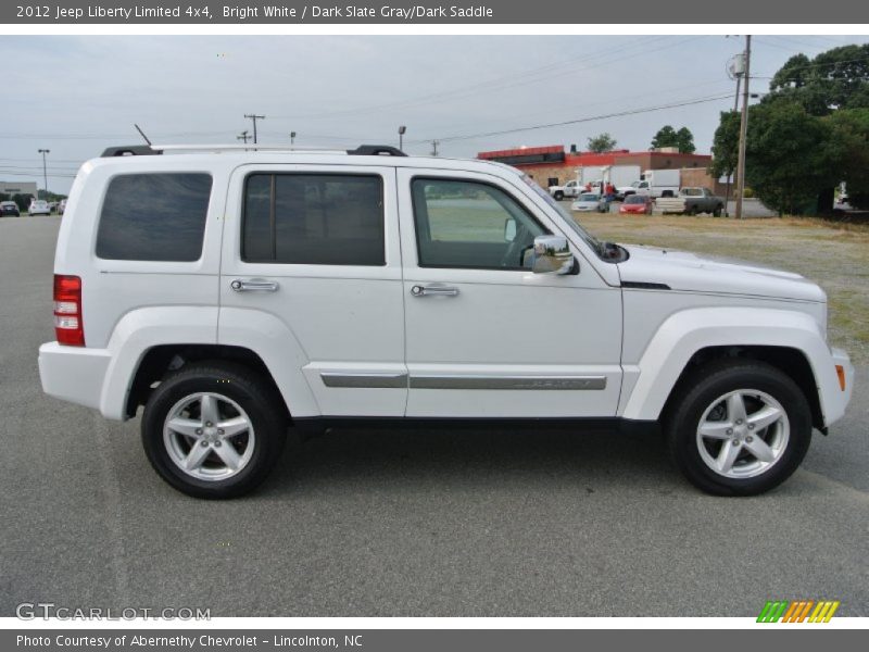 Bright White / Dark Slate Gray/Dark Saddle 2012 Jeep Liberty Limited 4x4