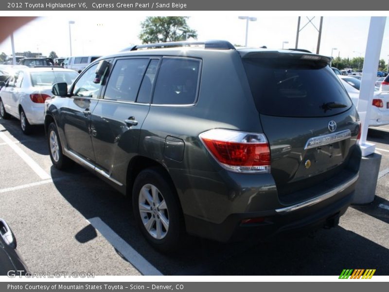 Cypress Green Pearl / Sand Beige 2012 Toyota Highlander V6
