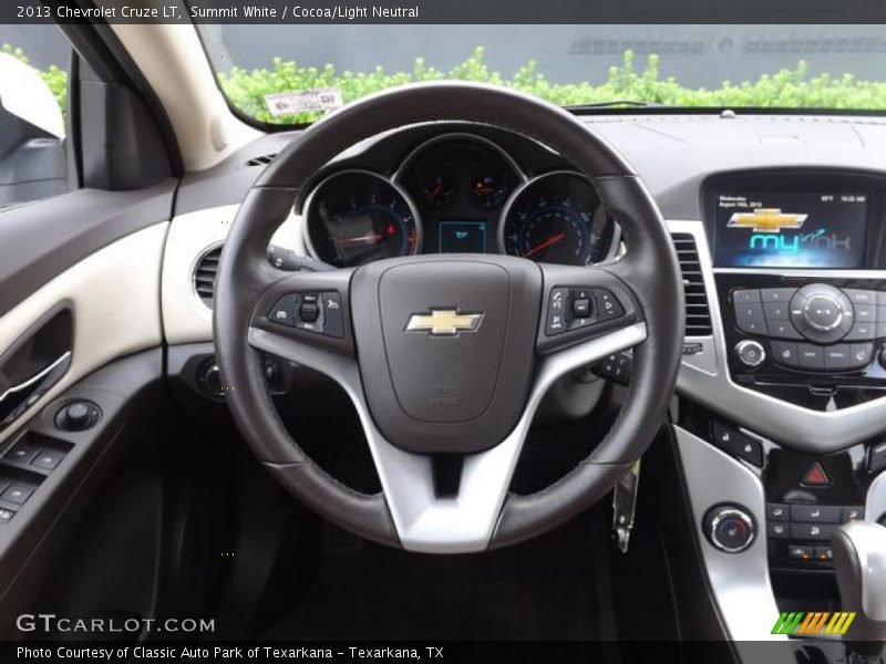 Summit White / Cocoa/Light Neutral 2013 Chevrolet Cruze LT