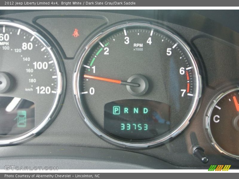Bright White / Dark Slate Gray/Dark Saddle 2012 Jeep Liberty Limited 4x4