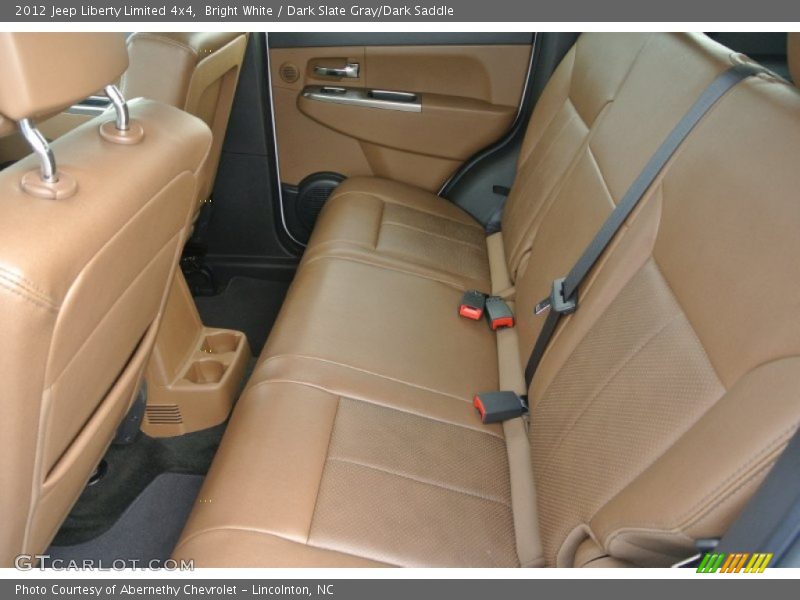 Bright White / Dark Slate Gray/Dark Saddle 2012 Jeep Liberty Limited 4x4
