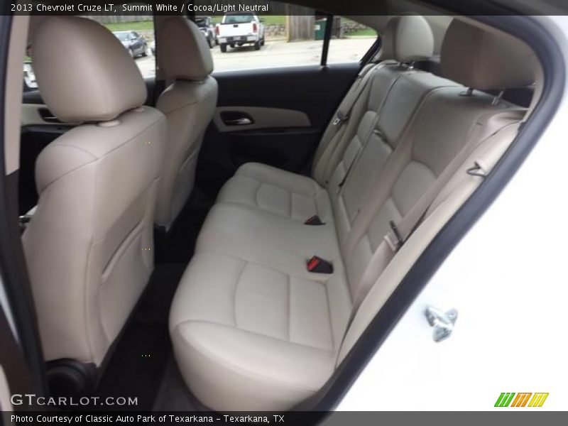 Summit White / Cocoa/Light Neutral 2013 Chevrolet Cruze LT