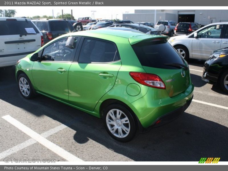 Spirited Green Metallic / Black 2011 Mazda MAZDA2 Sport