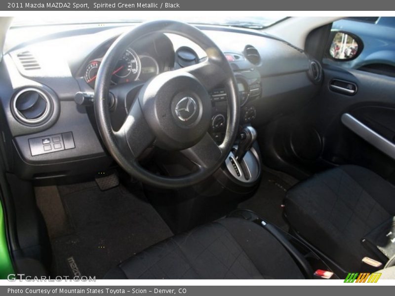 Spirited Green Metallic / Black 2011 Mazda MAZDA2 Sport