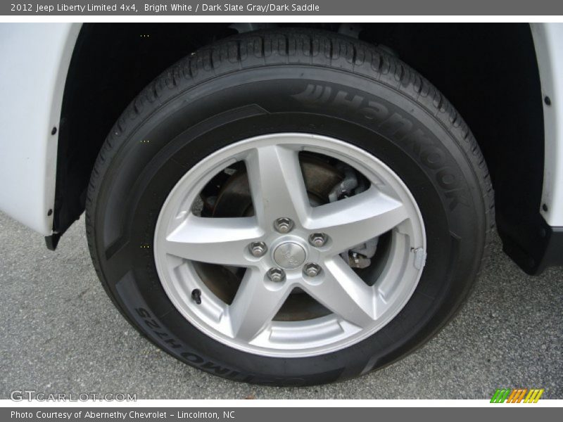 Bright White / Dark Slate Gray/Dark Saddle 2012 Jeep Liberty Limited 4x4